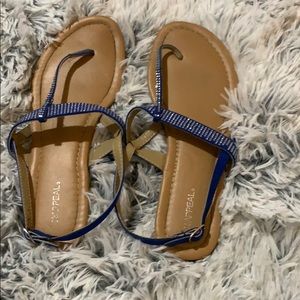 xappeal navy sandals size 9